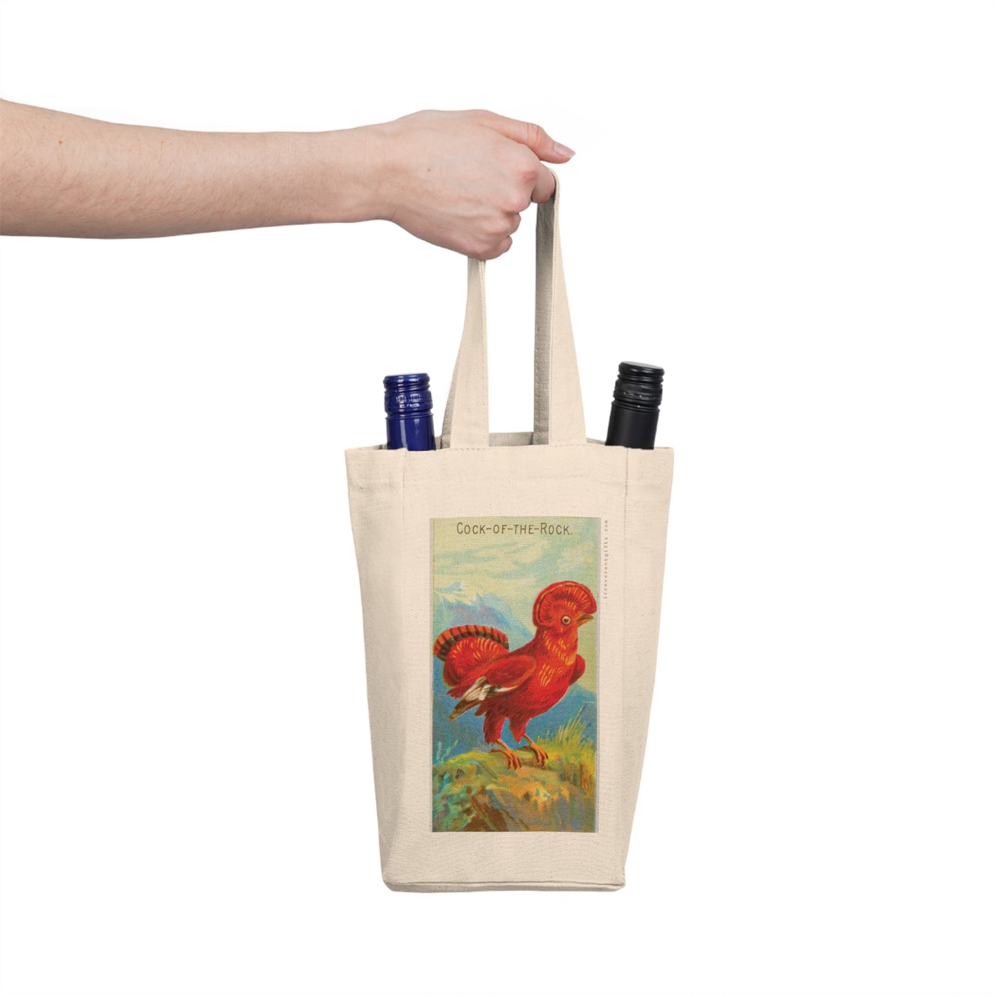 Cock of the Rock Double Wine Tote Bag