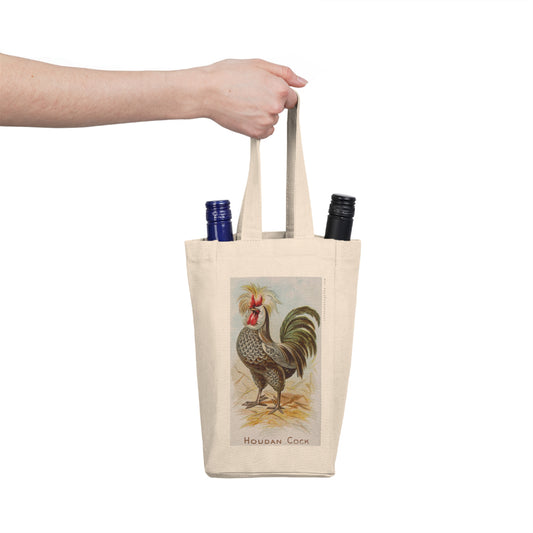 Houdan Cock Double Wine Tote Bag