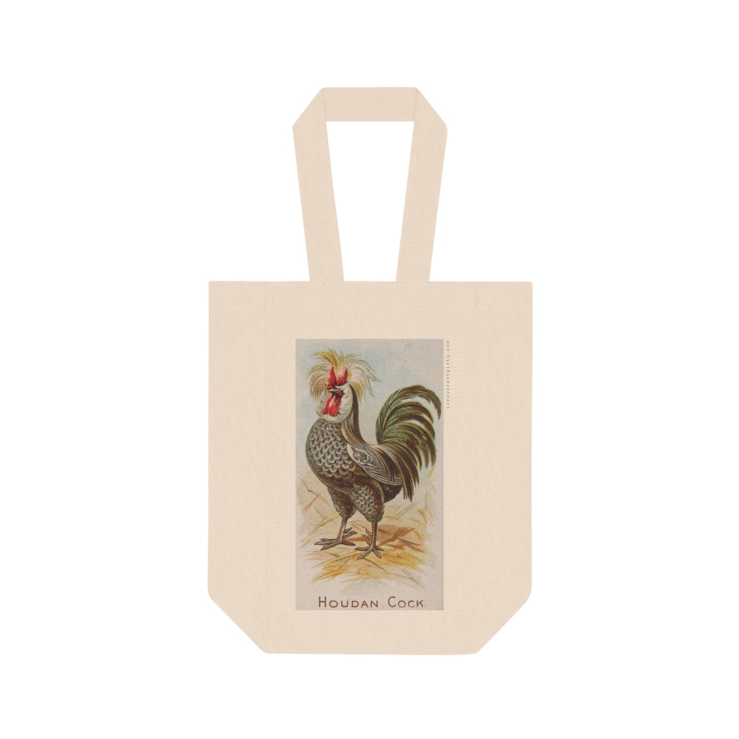 Houdan Cock Double Wine Tote Bag