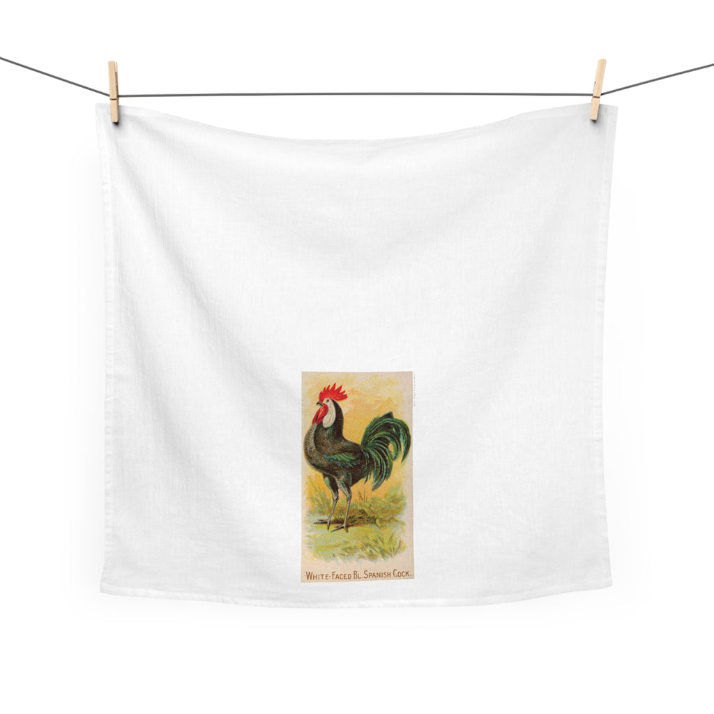 Black Spanish Cock Tea Towel